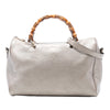 Gucci Medium Calfskin Bamboo Shopper Boston Bag Secondhand