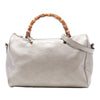 Gucci Medium Calfskin Bamboo Shopper Boston Bag Secondhand