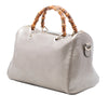 Gucci Medium Calfskin Bamboo Shopper Boston Bag Secondhand