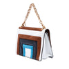 Fendi Suede and Leather Kan U Colorblock Satchel Secondhand