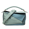 LOEWE Medium Tricolor Calfskin Puzzle Satchel Secondhand