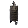 Fendi Zucca Canvas Foldable Jolly Trailer Rolling Cart Secondhand