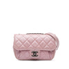 Chanel Mini Quilted Metallic Calfskin Coco Pleats Chain Flap Secondhand