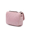 Chanel Mini Quilted Metallic Calfskin Coco Pleats Chain Flap Secondhand