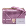 Dior Small Metallic Patent Microcannage Diorama Flap Secondhand