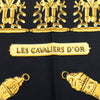 Hermès Les Cavaliers d Or Silk Scarf 90 Secondhand