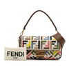 Secondhand Fendi Zucca Canvas Embroidered Baguette Satchel