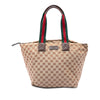 Gucci GG Canvas Web Tote Secondhand
