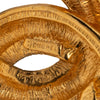 Chanel CC Gold Plated Quilted Brooch Secondhand