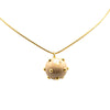 Chanel Gold Plated Resin Ball Pendant Necklace Secondhand