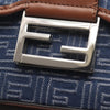 Fendi Zucca Denim Double Baguette Crossbody Secondhand