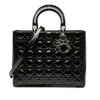 Dior Large Patent Cannage Lady Dior Secondhand