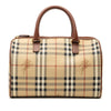 Burberry Haymarket Check Coated Canvas Boston Bag Secondhand