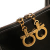 Ferragamo Leather Gancini Dome Satchel Secondhand