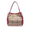 Secondhand Burberry Small Leather Trimmed Haymarket Check Coated Canvas Canterbury Tote