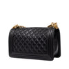 Chanel Old Medium Quilted Lambskin Boy Flap Secondhand