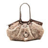 Ferragamo Faux Fur Gancini Shoulder Bag Secondhand