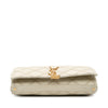 Saint Laurent Quilted Lambskin Diamond Becky Chain Wallet Secondhand