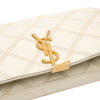 Saint Laurent Quilted Lambskin Diamond Becky Chain Wallet Secondhand