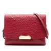 Burberry Embossed Grain Check Leather Langley Crossbody Secondhand
