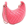 Chanel Small Quilted Lambskin Chain Around Hook Hobo Bag Secondhand