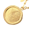 Chanel CC Gold Plated Centaur Medallion Pendant Necklace Secondhand