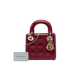 Dior Mini Patent Cannage Lady Dior Secondhand