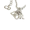 Dior Silver Finish Dangling Letters Pendant Necklace Secondhand