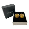 Secondhand Chanel CC Gold Plated Round Clip On Earrings