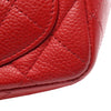 Chanel CHANEL Mini Matelasse Shoulder Bag leather Calfskin (cowhide) Red Used Women Secondhand