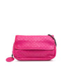 Bottega Veneta Small Calfskin Intrecciomirage Embossed Butterfly Chain Crossbody Secondhand