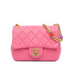 Secondhand Chanel Mini Square Lambskin Pearl Samba Flap