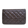 Chanel CC Quilted Shiny Crumpled Calfskin Wallet on Chain Secondhand