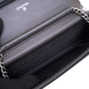 Chanel CC Quilted Shiny Crumpled Calfskin Wallet on Chain Secondhand
