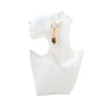 Chanel CC Gold Plated Resin Hoop Drop Pendant Earrings Secondhand
