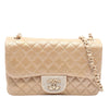 Chanel Small Quilted Iridescent Lambskin Pearl CC Crystal Flap Secondhand