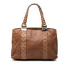 Gucci Medium Guccissima Trimmed Calfskin Bamboo Libeccio Tote Secondhand