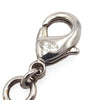 Chanel CC Silver Rhinestones Pendant Necklace Secondhand