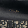 Dior Small Oblique Canvas Saddle Pouch with Chain Secondhand