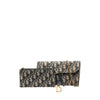 Dior Small Oblique Canvas Saddle Pouch with Chain Secondhand