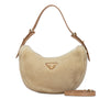 Prada Shearling and Leather Arqué Satchel Secondhand