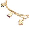 Louis Vuitton Gold Plated Sweet Charms Tiered Necklace Secondhand