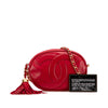 Secondhand Chanel CC Lambskin Tassel Oval Camera Bag