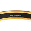 Hermès Narrow Stripes and Pattern Enamel Bangle 65 Secondhand