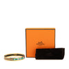 Hermès Narrow Stripes and Pattern Enamel Bangle 65 Secondhand
