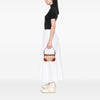 LOEWE 160th Anniversary Suede Trimmed Canvas Shoulder Bag Secondhand