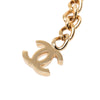 Chanel Gold Plated Strass Coco Plaque Double Chain Belt Secondhand