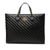 Gucci Medium GG Marmont Matelasse Diagonal Calfskin Shopping Tote Secondhand
