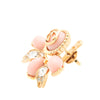 Secondhand Gucci Gold Plated Resin and Rhinestones Interlocking G Single Push Back Earring