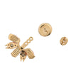Secondhand Gucci Gold Plated Resin and Rhinestones Interlocking G Single Push Back Earring